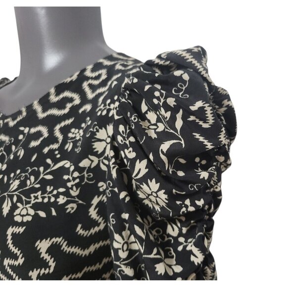 ISABEL MARANT Geometric Floral Silk Midi Dress - Picture 5 of 15